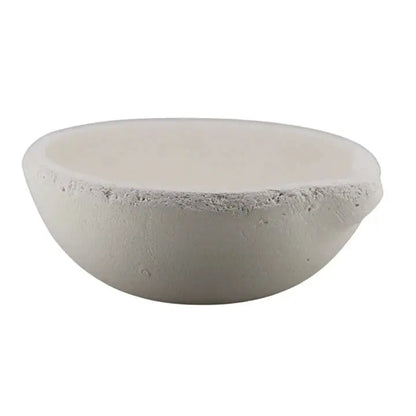 2400 Gram Ceramic Alumina Crucible Dish Cup Melting Casting Refining Gold Silver GTE