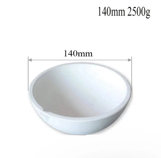 ceramic crucible for gold and silver melting 140mm alumina melting dish