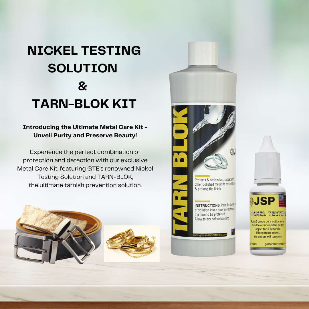 JSP Nickel Test Solution Jewelry Protectant Seal for Metal Belts Rings - GOLD TESTING EQUIPMENT