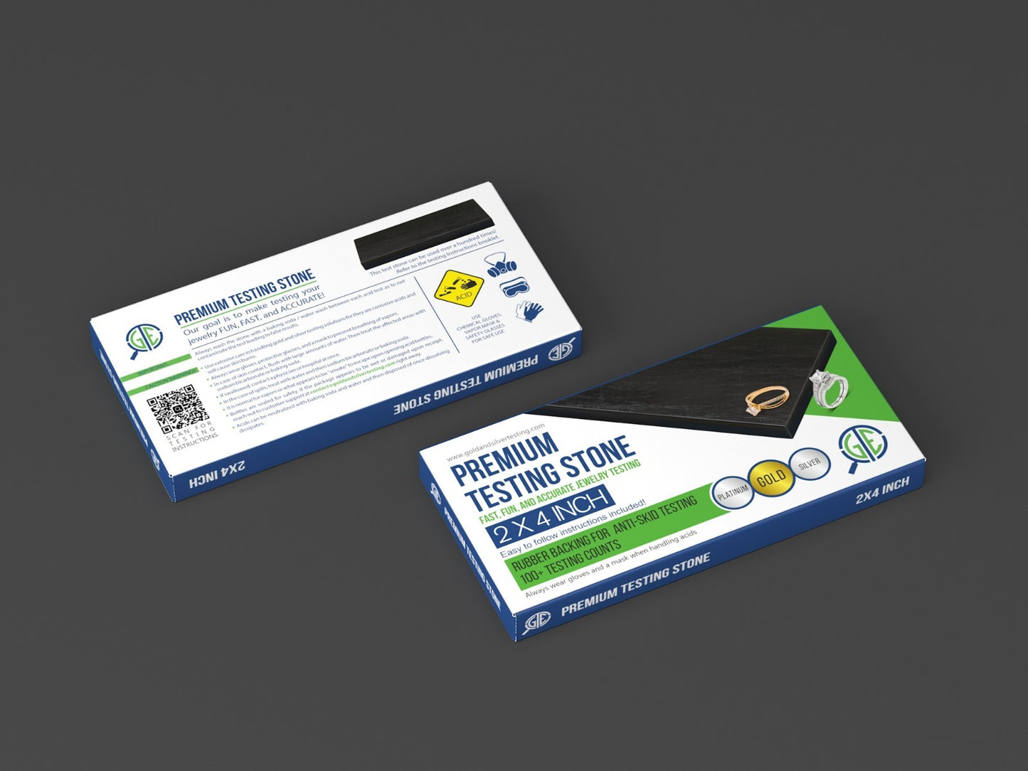 Gold Silver Platinum Testing Kit - Test 9K 10K 12K 14k 18K 22K 999 925 Sterling - GOLD TESTING EQUIPMENT
