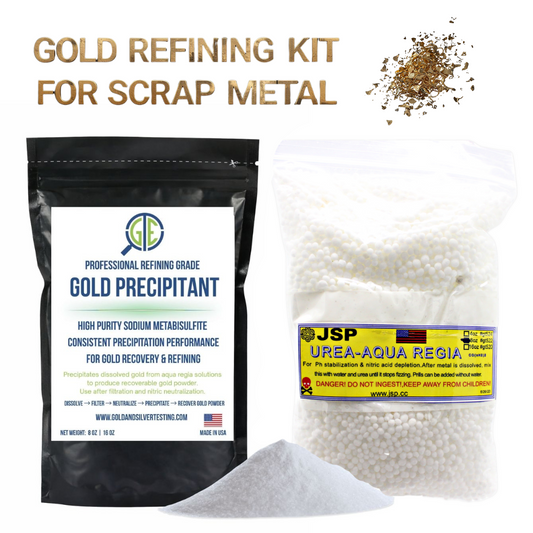 Gold Recovery Kit 1lb Sodium Metabisulfite SMB + 1lb Urea Gold Scrap Refining - GOLD TESTING EQUIPMENT