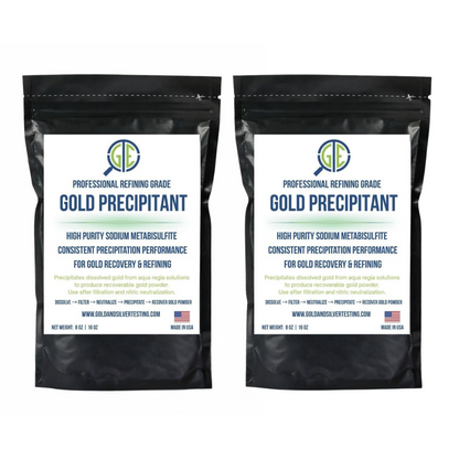 Gold Precipitation Kit 2lb Sodium Metabisulfite SMB Gold Refining Recovery - GOLD TESTING EQUIPMENT