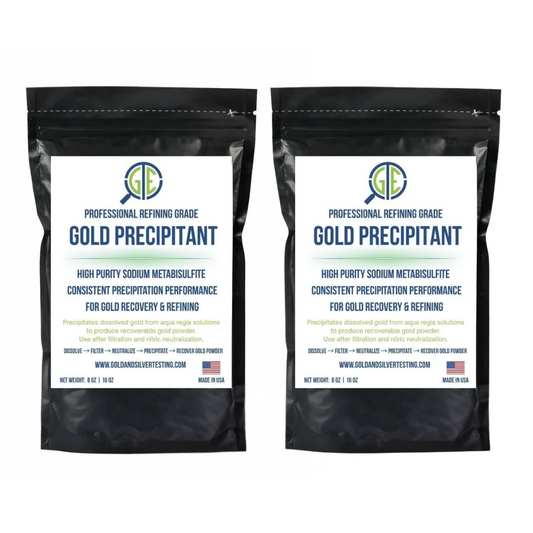Gold Precipitation Kit 2lb Sodium Metabisulfite SMB Gold Refining Recovery - GOLD TESTING EQUIPMENT