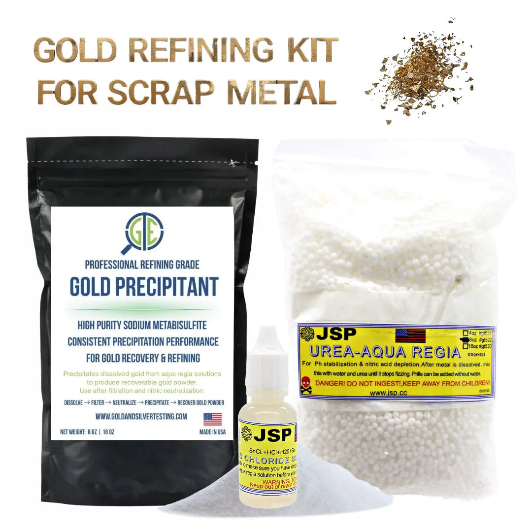 Gold Precipitation Kit Sodium Metabisulfite SMB Urea Gold Refining Stannous GTE