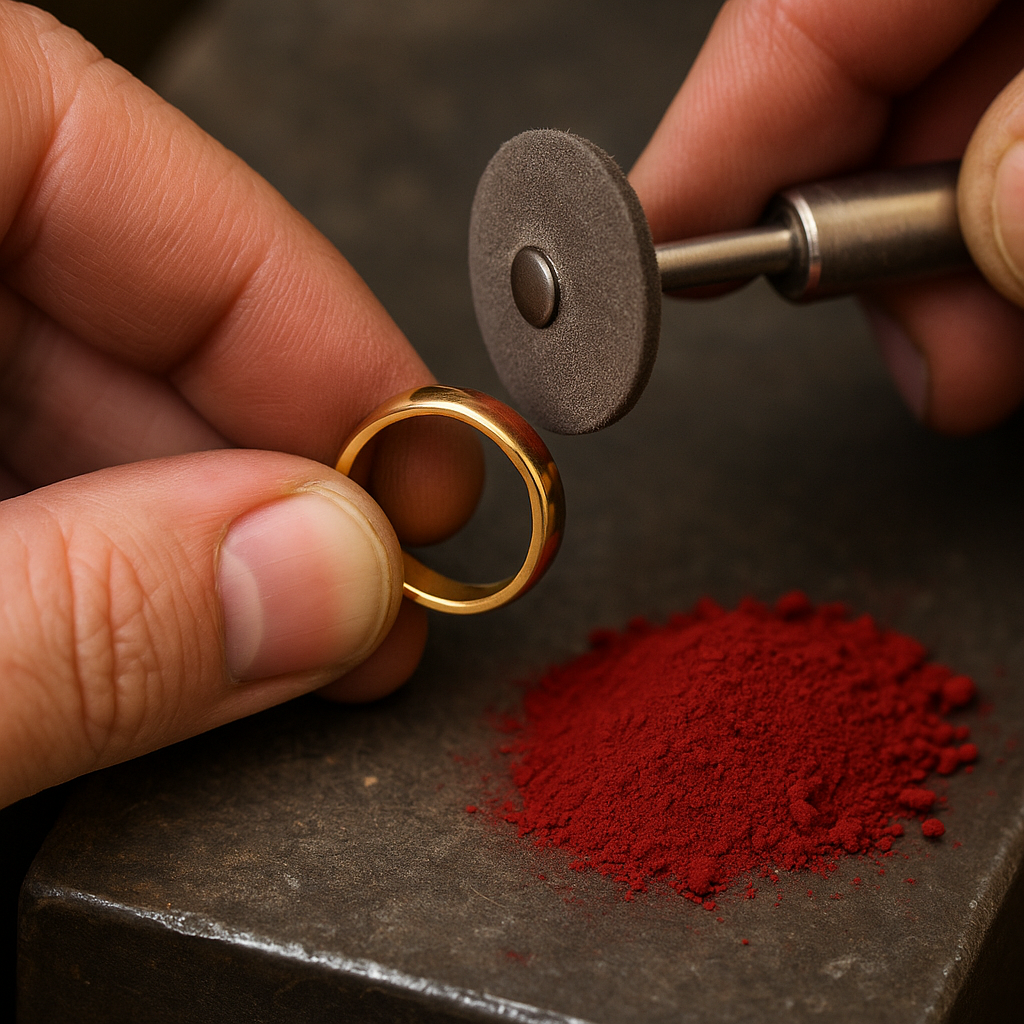 Red Iron Oxide Powder (Fe2O3) Metal Polishing Compound Gold Silver Brass 10lbs