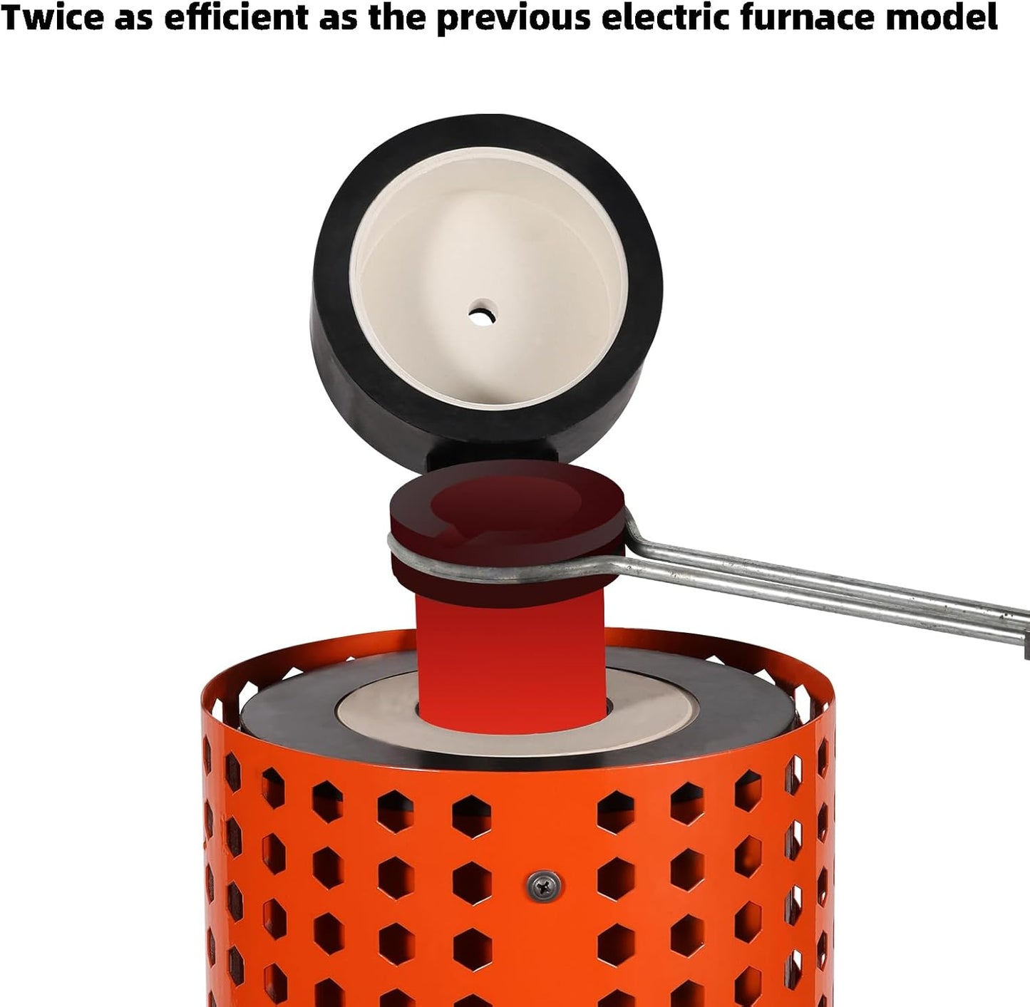 GTE Gold Melting Furnace – 1+3 KG Electric Digital Smelting Kiln Kit, 1800W 2100°F for Gold Silver Copper Aluminum (110V) - GOLD TESTING EQUIPMENT