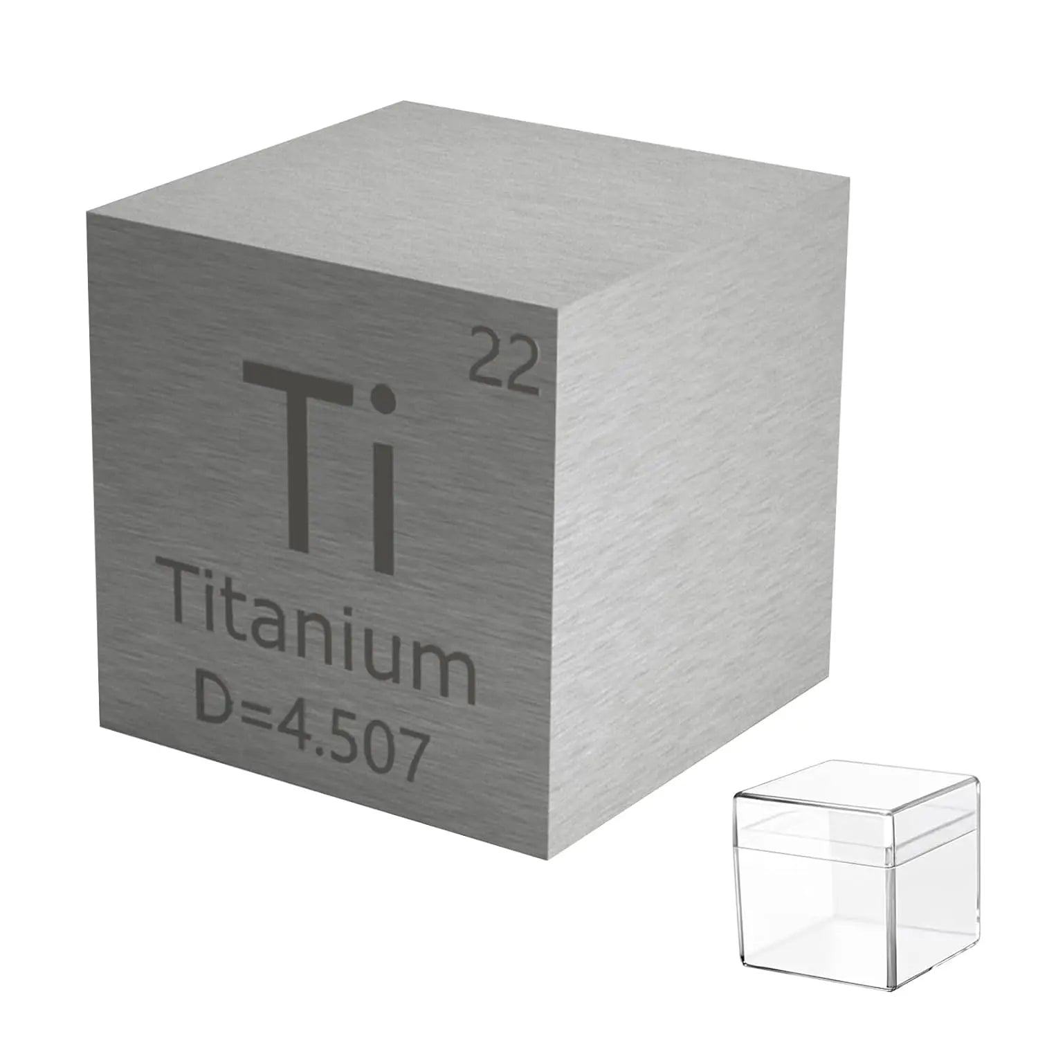 Titanium Cube 10MM Metal Density Cubes Pure Metal High Density Element Cube for Element Collections Lab Experiment Material Heavy Small Objects Experience(Ti 0.39 Inch) GOLD TESTING EQUIPMENT