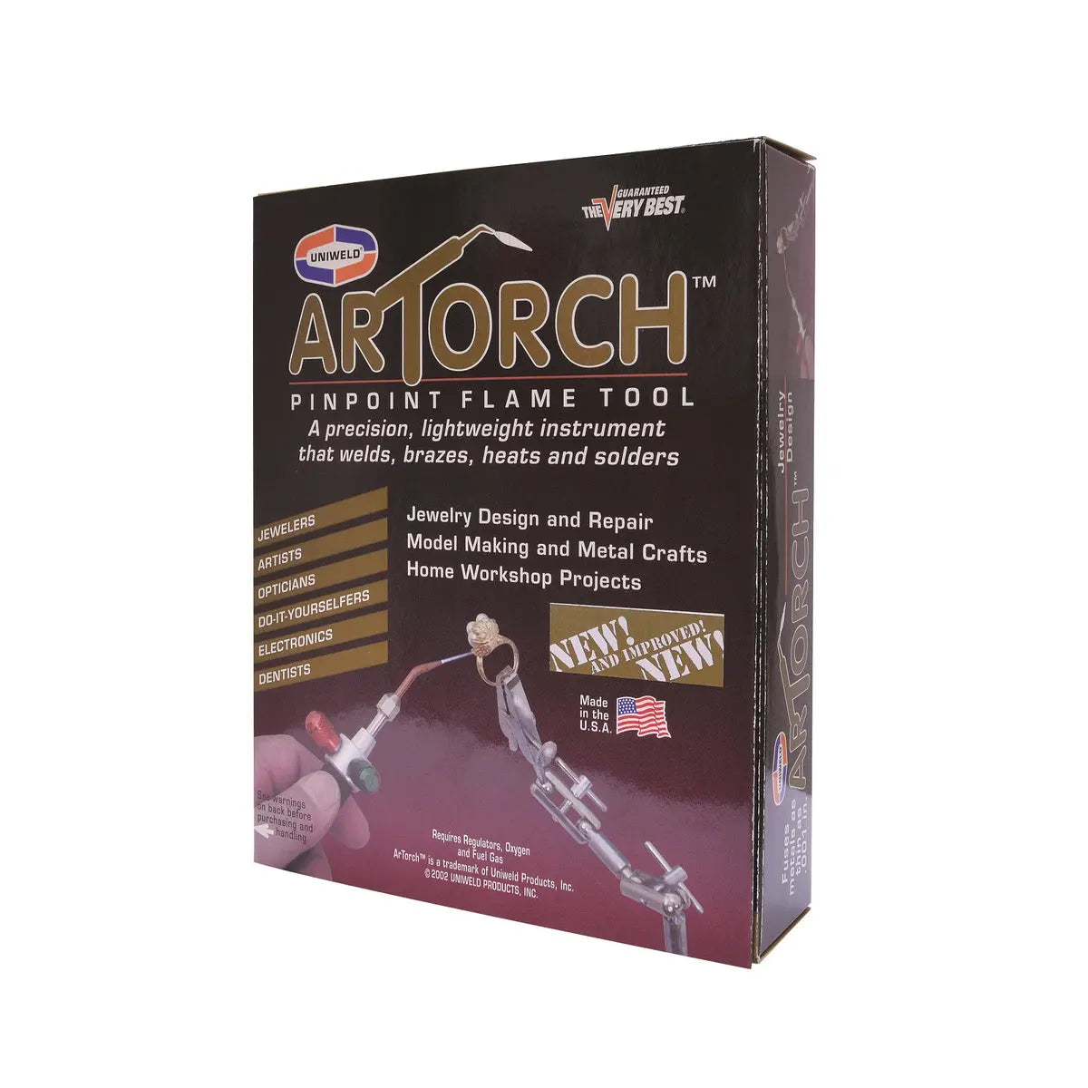 Uniweld ArTorch Pinpoint Flame Kit: Precision Torch for Jewelry, Art, & Professional Trades Pepetools
