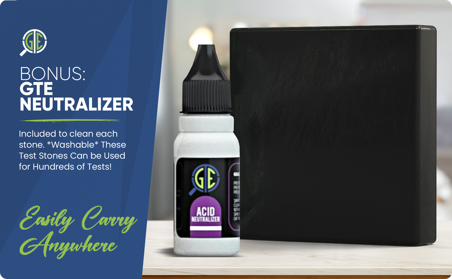 Gold Silver 9K 10K 14K 18K 24K Jewelry Acid Test Kit with N52 Earth Magnet & 30X/60X Led Eye Loupe Magnifier