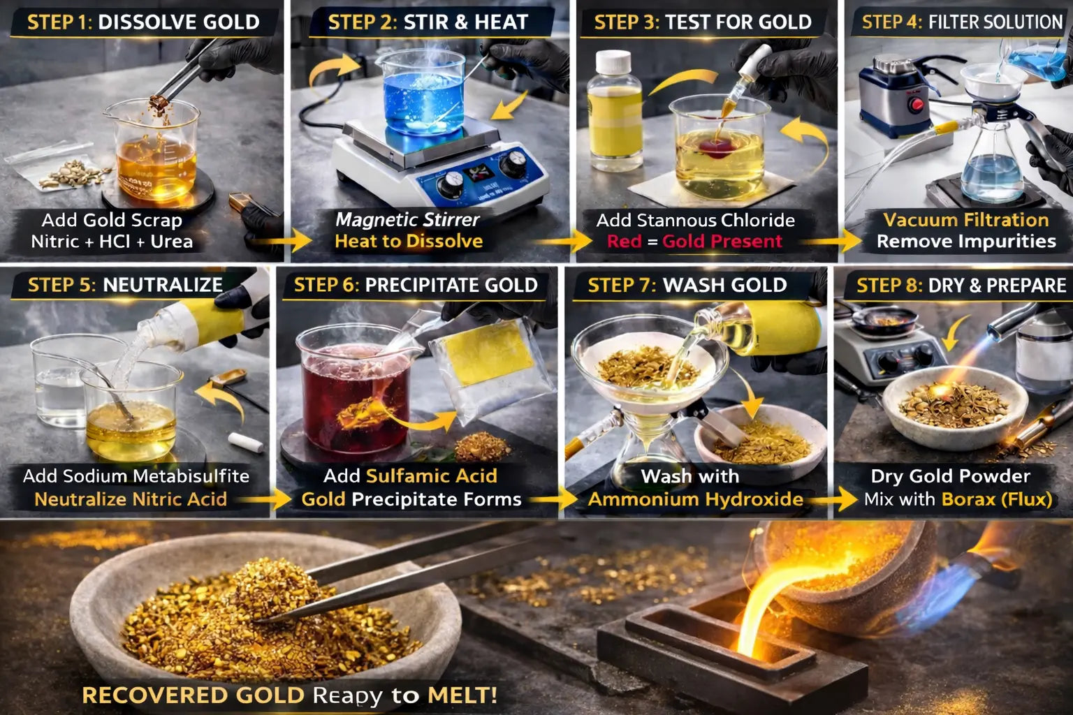 Gold Refining Chemicals and Supplies for Precious Metal Refiners – GOLD ...