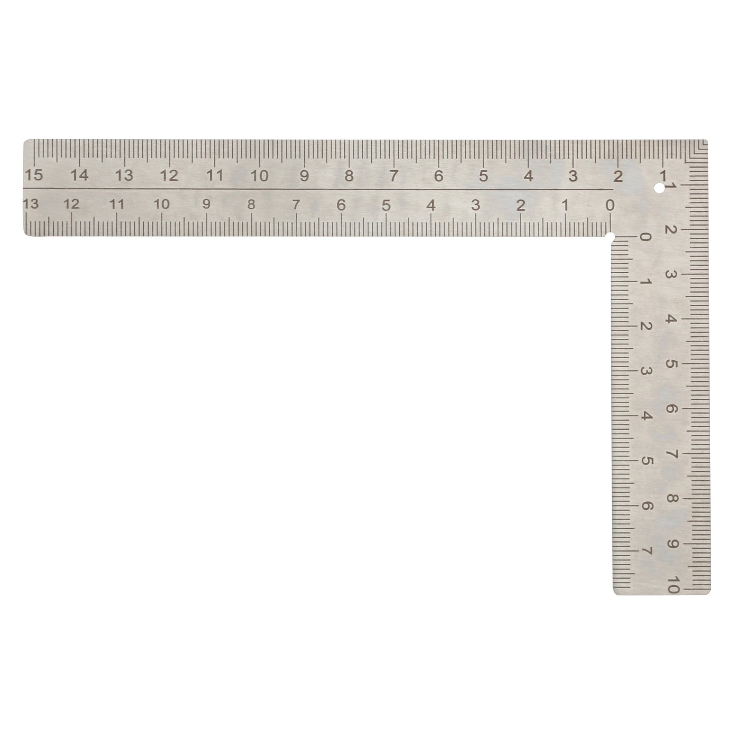 Square Metric Ruler for Metalsmiths and Jewelers, Stainless Steel, 90°