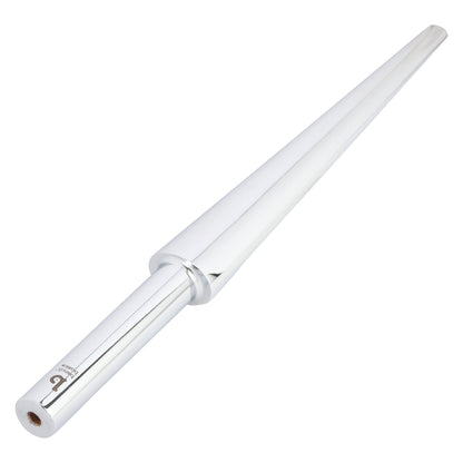 Angled view of oval forming mandrel with a stepped shaft and collar on a white background