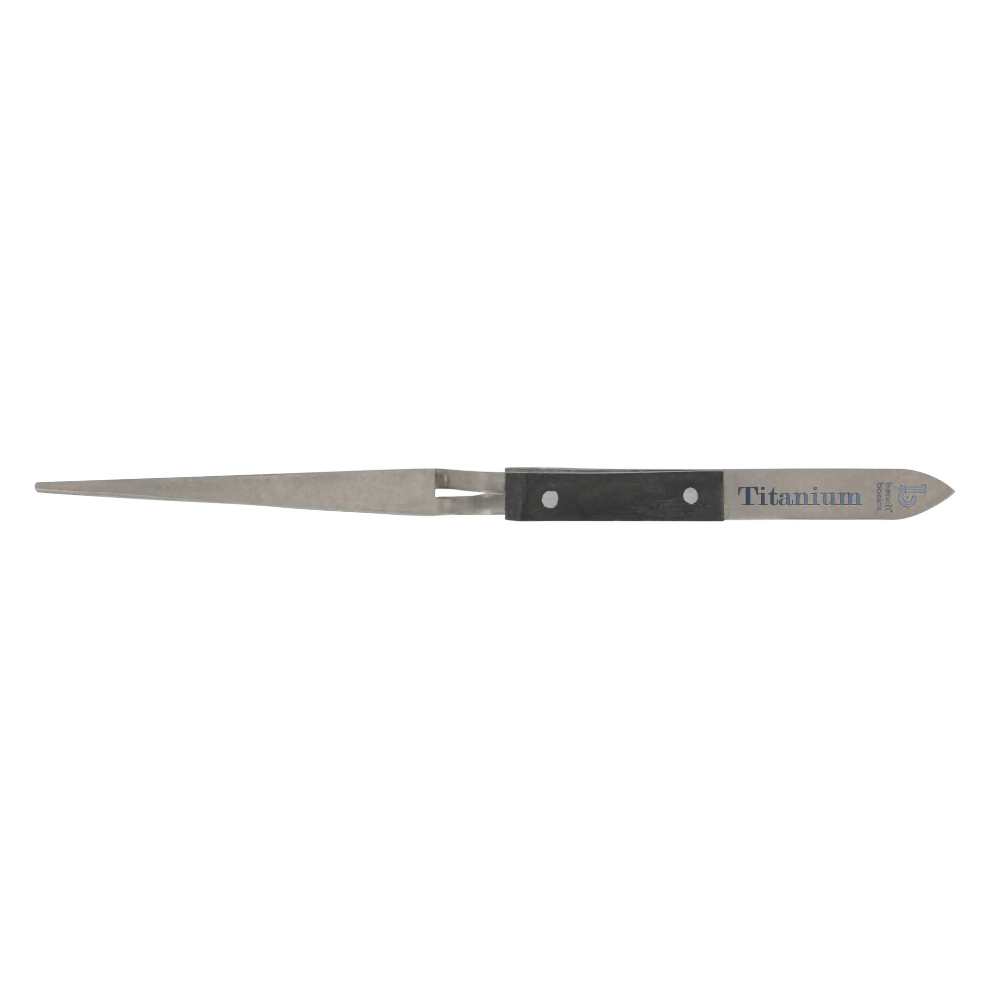 Titanium Tweezer, Cross Locking, Heavy Duty with Fine Point Pepetools