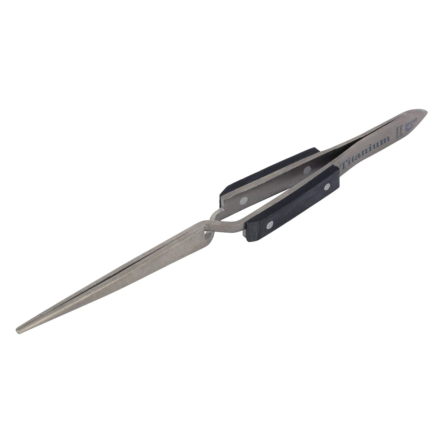 Titanium Tweezer, Cross Locking, Heavy Duty with Fine Point Pepetools