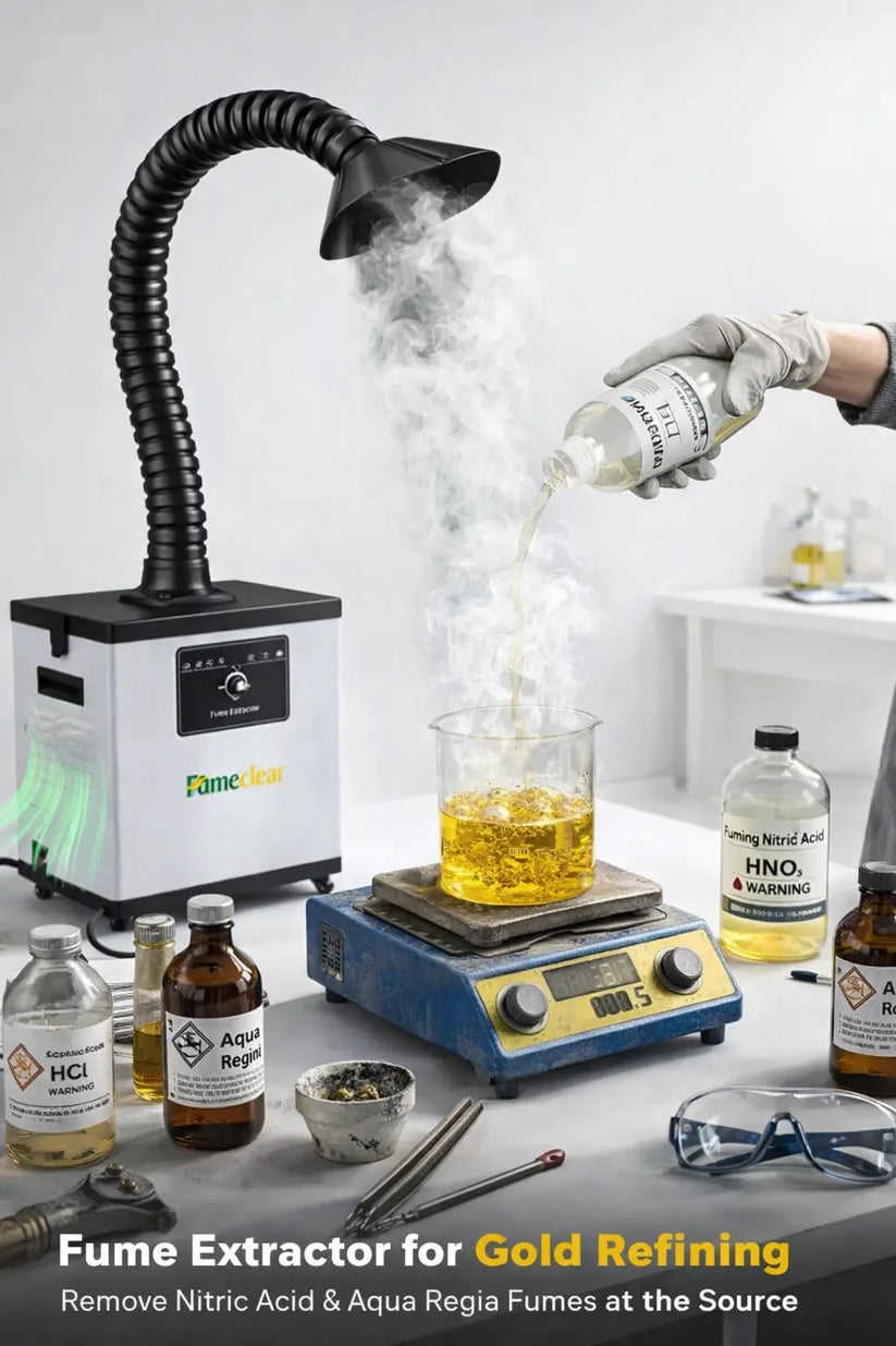 Smoke Extractor for Gold Refining & Acid Work | Fume Extractor – GOLD ...