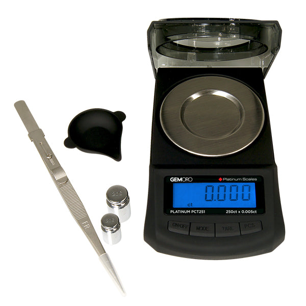 Premium Carat Scale, 250ct x 0.005ct - GEMORO Platinum PCT251