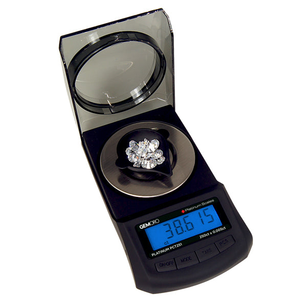 Premium Carat Scale, 250ct x 0.005ct - GEMORO Platinum PCT251