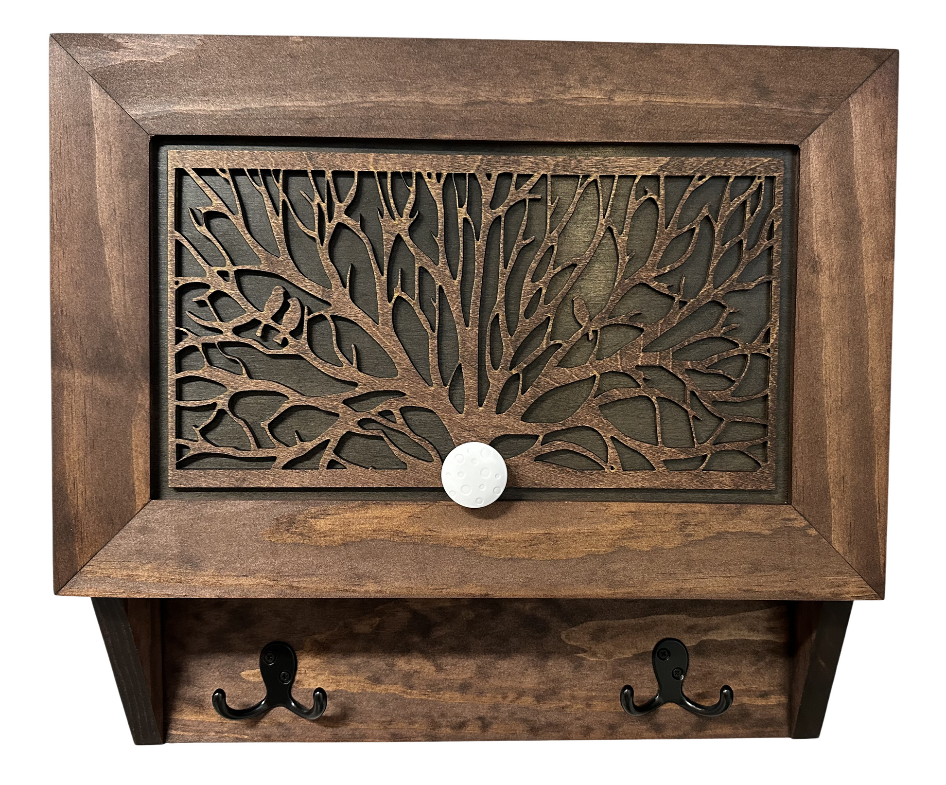 Birds in a Tree Gun Concealment Decor - Handcrafted Wooden Gun Cabinets - Gun Shelf Hidden Storage for Rifles, Shotguns, & Handguns - Quick Access Hidden Wall Safe Bellewood Designs