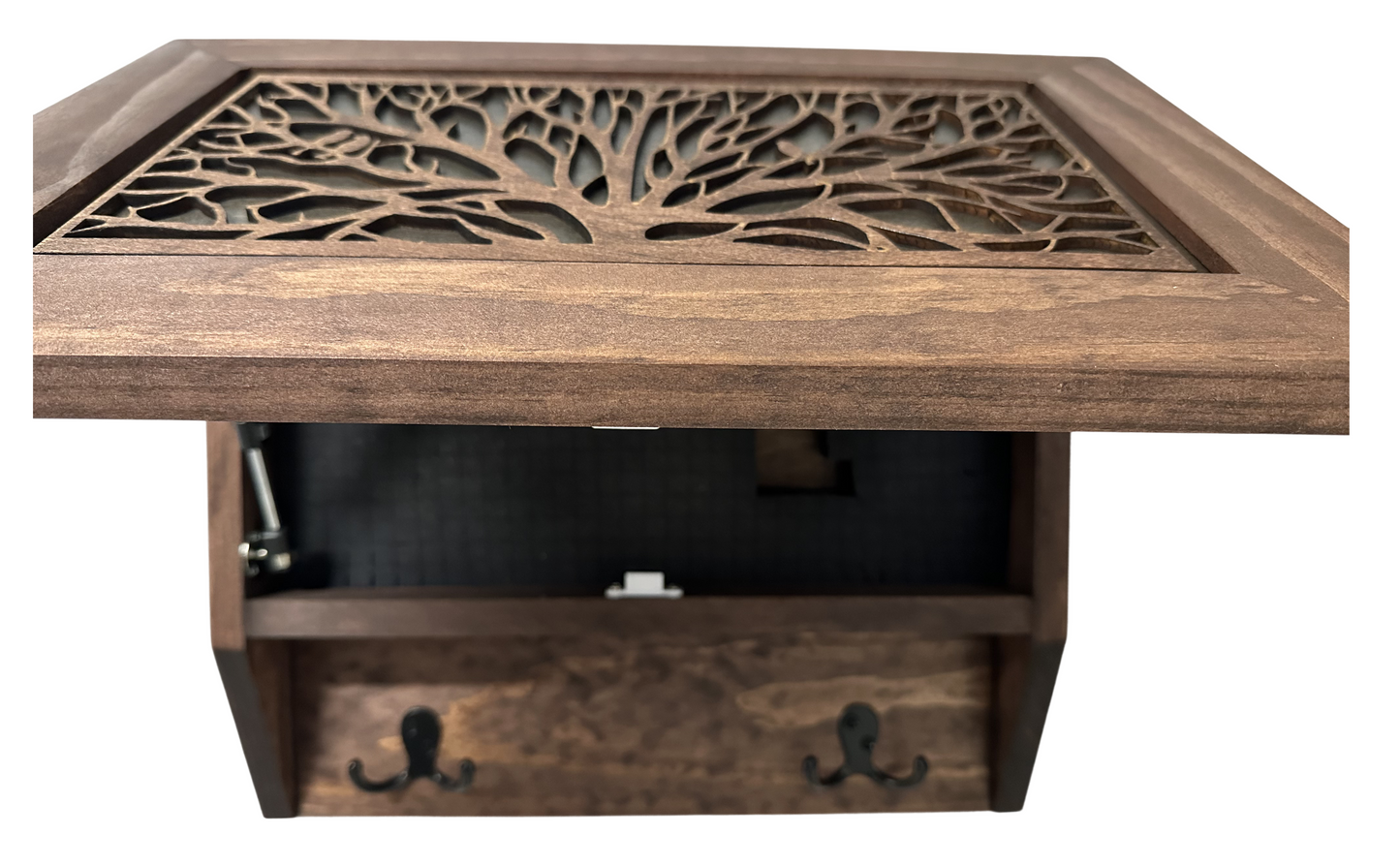 Birds in a Tree Gun Concealment Decor - Handcrafted Wooden Gun Cabinets - Gun Shelf Hidden Storage for Rifles, Shotguns, & Handguns - Quick Access Hidden Wall Safe Bellewood Designs
