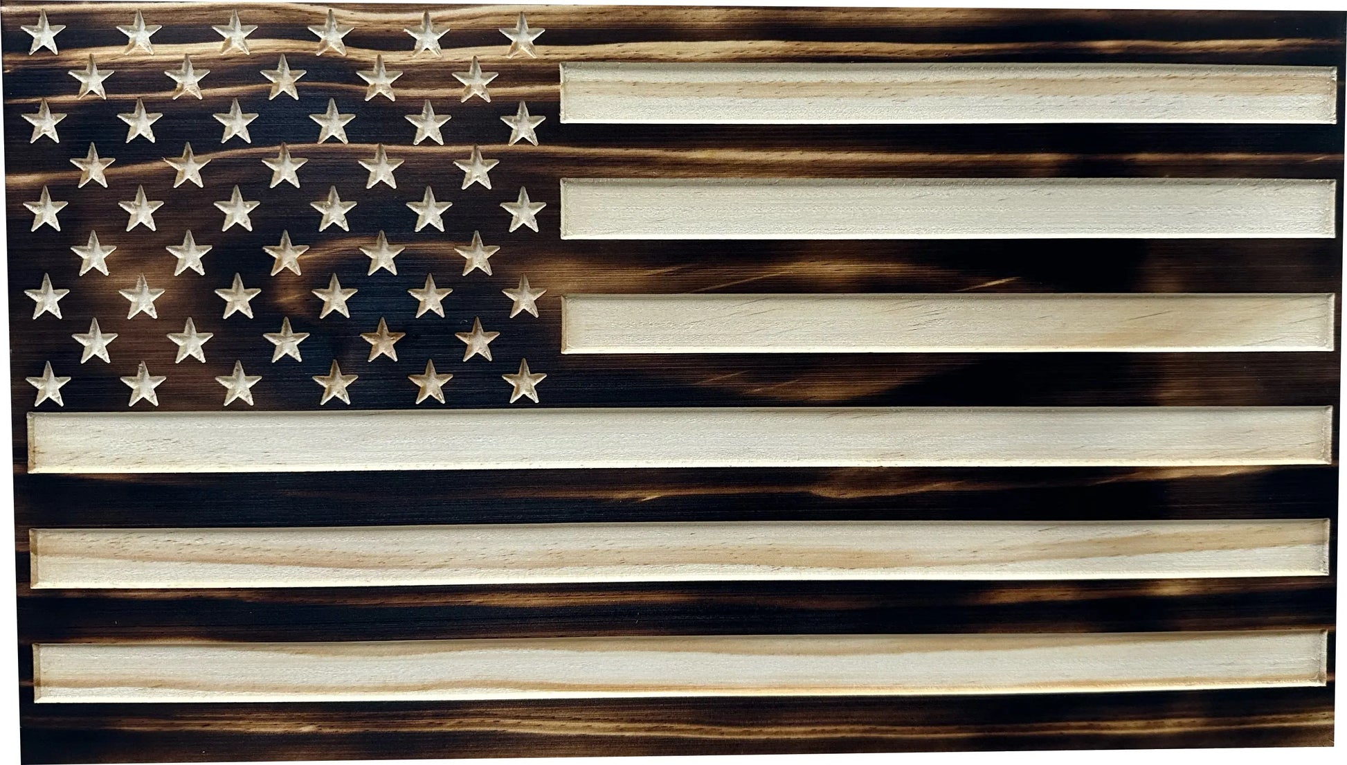 Burnt American Flag Hidden Gun Storage Cabinet Bellewood Designs