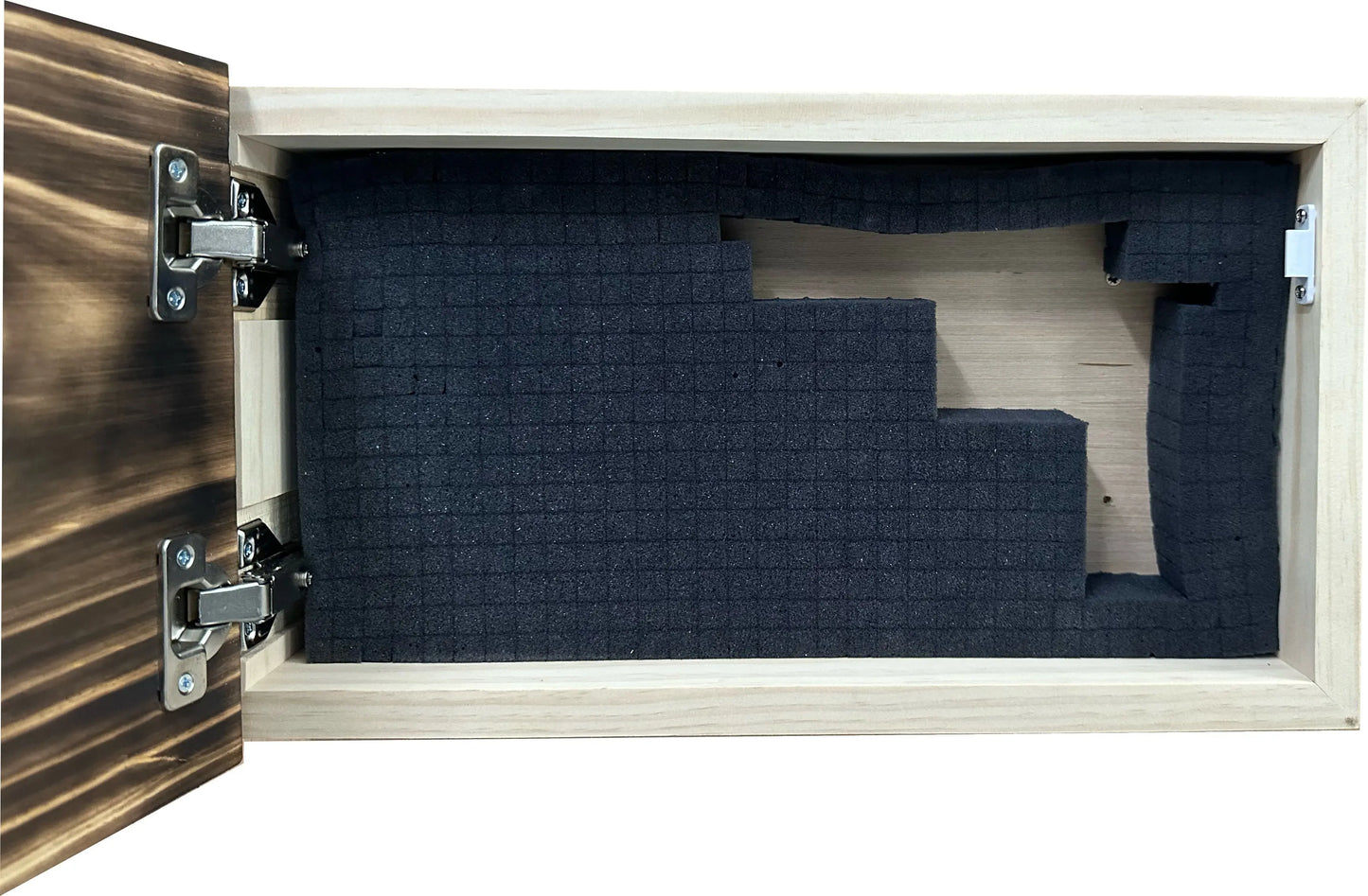 Burnt American Flag Hidden Gun Storage Cabinet Bellewood Designs