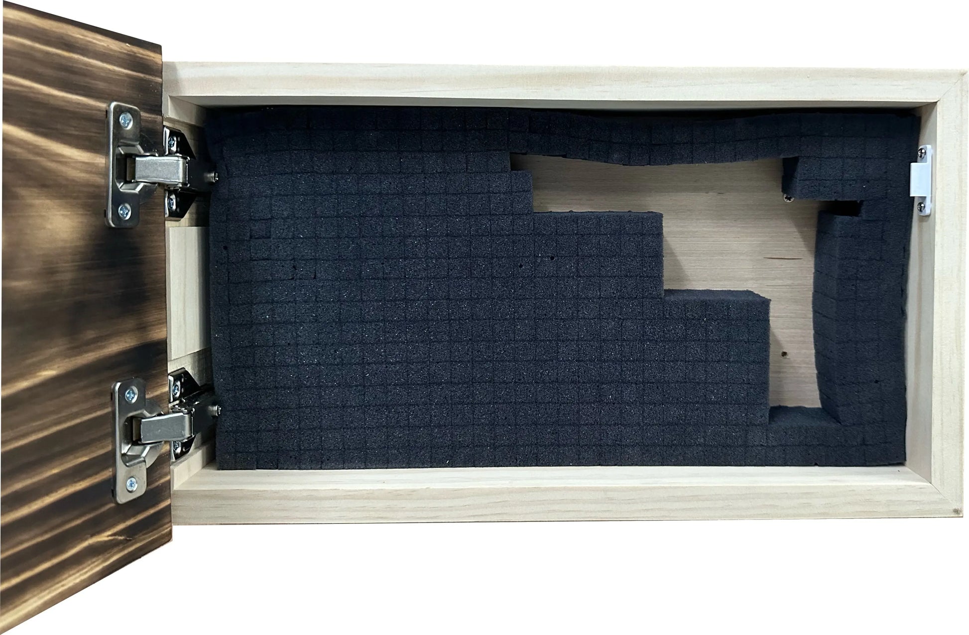 Burnt American Flag Hidden Gun Storage Cabinet Bellewood Designs