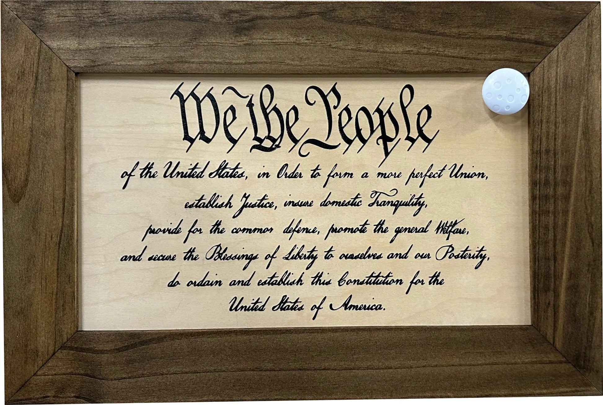 We The People Constitution Gun Concealment Furniture - Handcrafted Hidden Gun Storage Wall Decor - Hidden Safe Furniture with Magnetic Lock for Quick Access & Storage - Made in USA Bellewood Designs