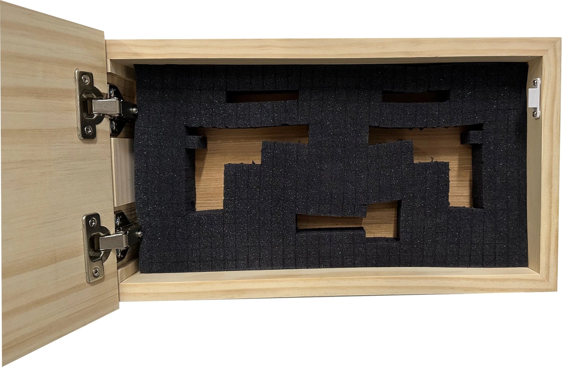 American Flag Decorative & Secure Wall-Mounted Gun Cabinet (Carbon Gray) - GOLD TESTING EQUIPMENT