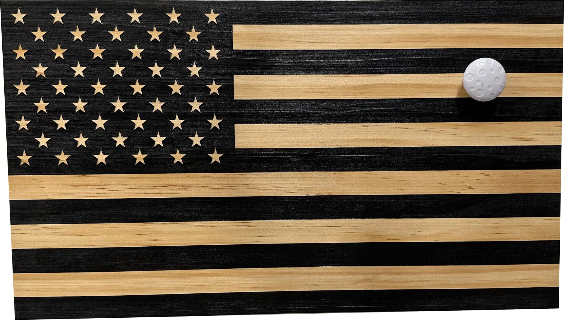 American Flag Decorative & Secure Wall-Mounted Gun Cabinet (Carbon Gray) - GOLD TESTING EQUIPMENT