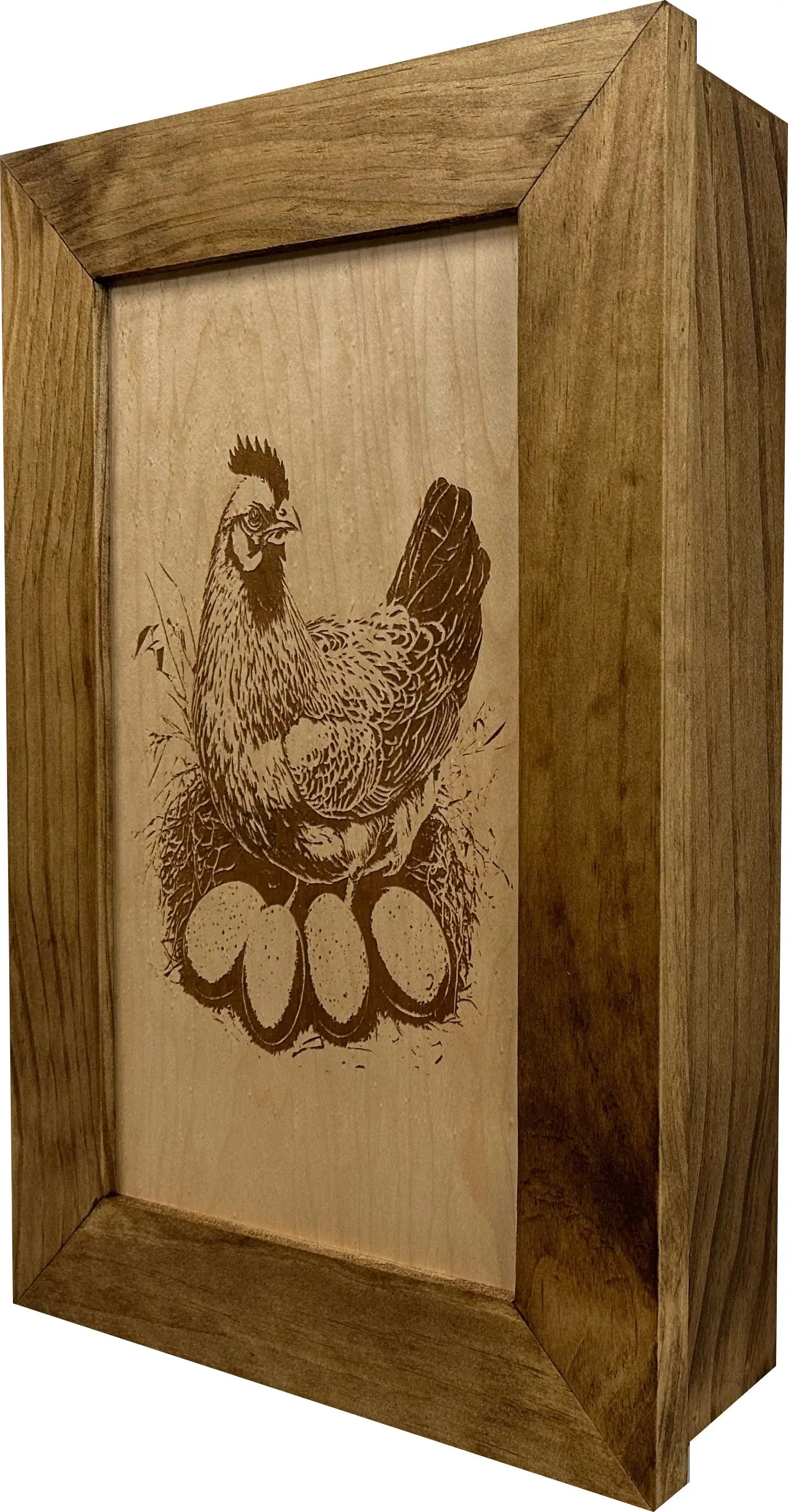 Hidden Gun Safe Chicken and Eggs Farmhouse Scene by Bellewood Designs - GOLD TESTING EQUIPMENT