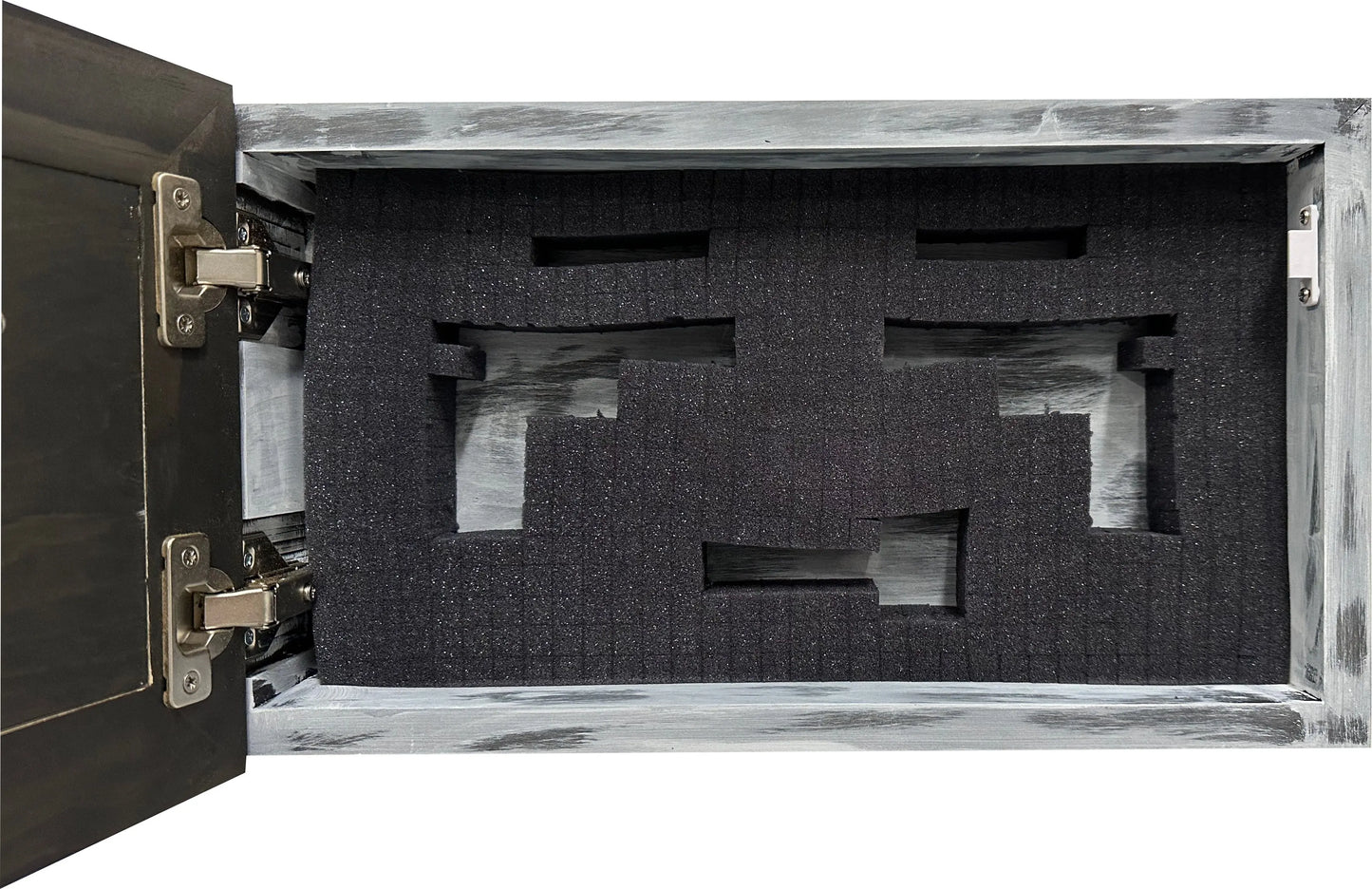 Decorative Cow Farm Wall-Mounted Secure Gun Cabinet - Gun Safe To Securely Store Your Gun & Home Self Defense Gear - GOLD TESTING EQUIPMENT