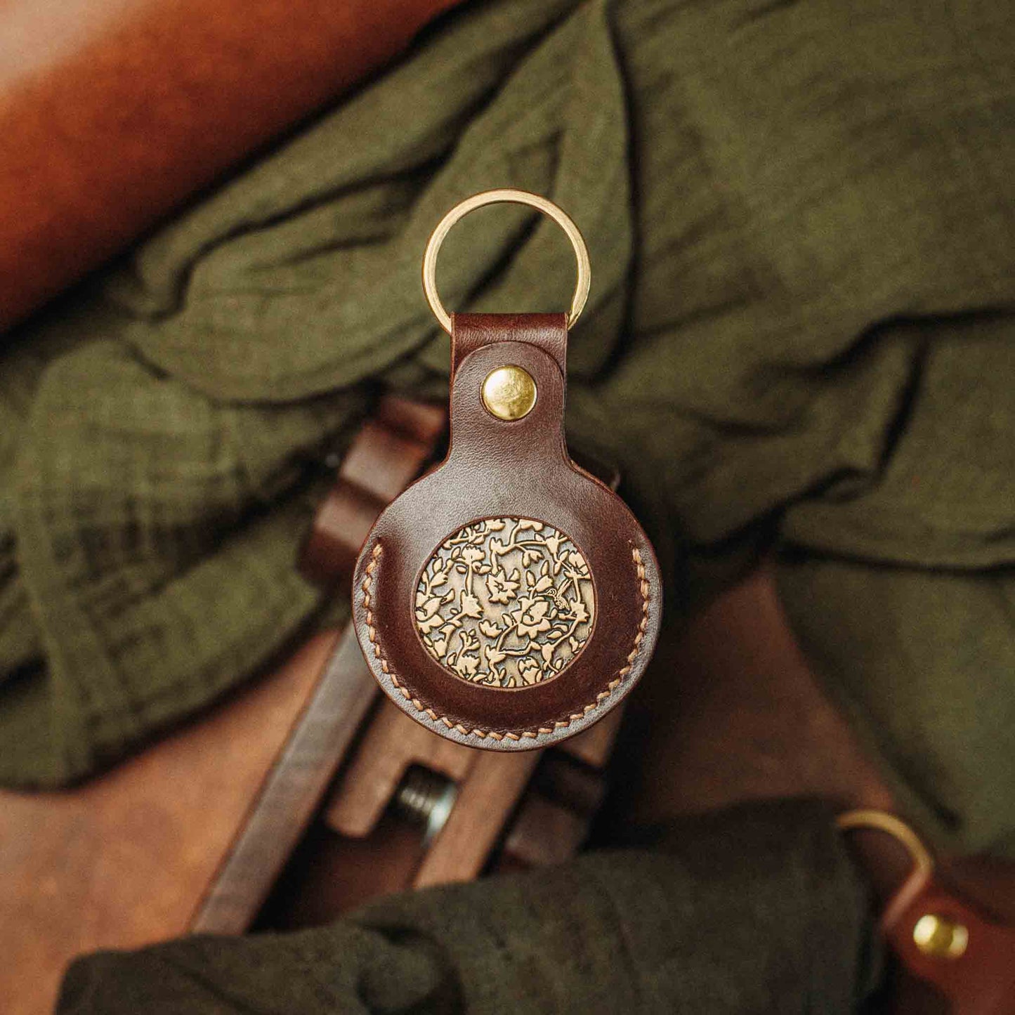 Pirate Goods Peso Pocket v5 Keychain Coin Holder – Leather Challenge Coin Case for EDC