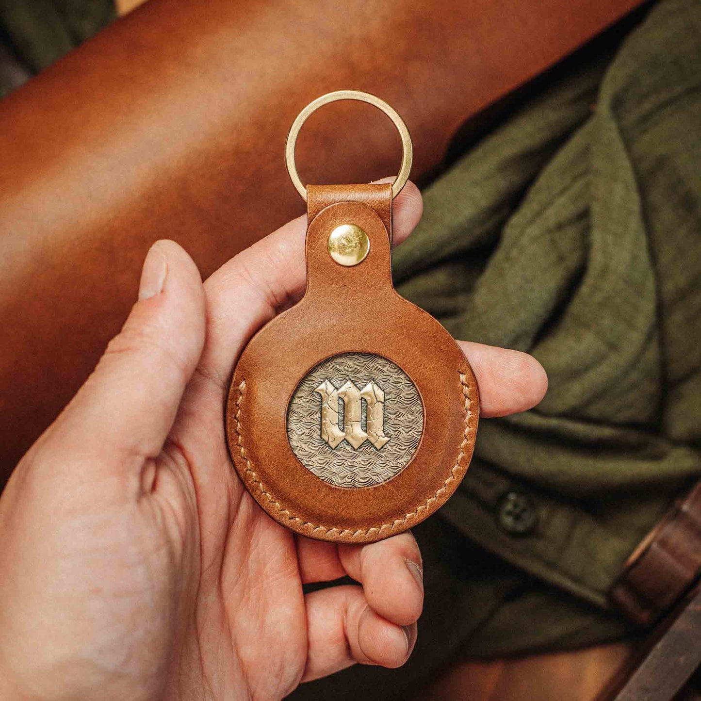 Pirate Goods Peso Pocket v5 Keychain Coin Holder – Leather Challenge Coin Case for EDC