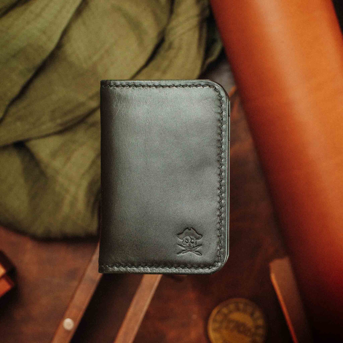 Pirate Goods Buccaneer Bifold Wallet – Slim Minimalist Leather EDC Card Holder
