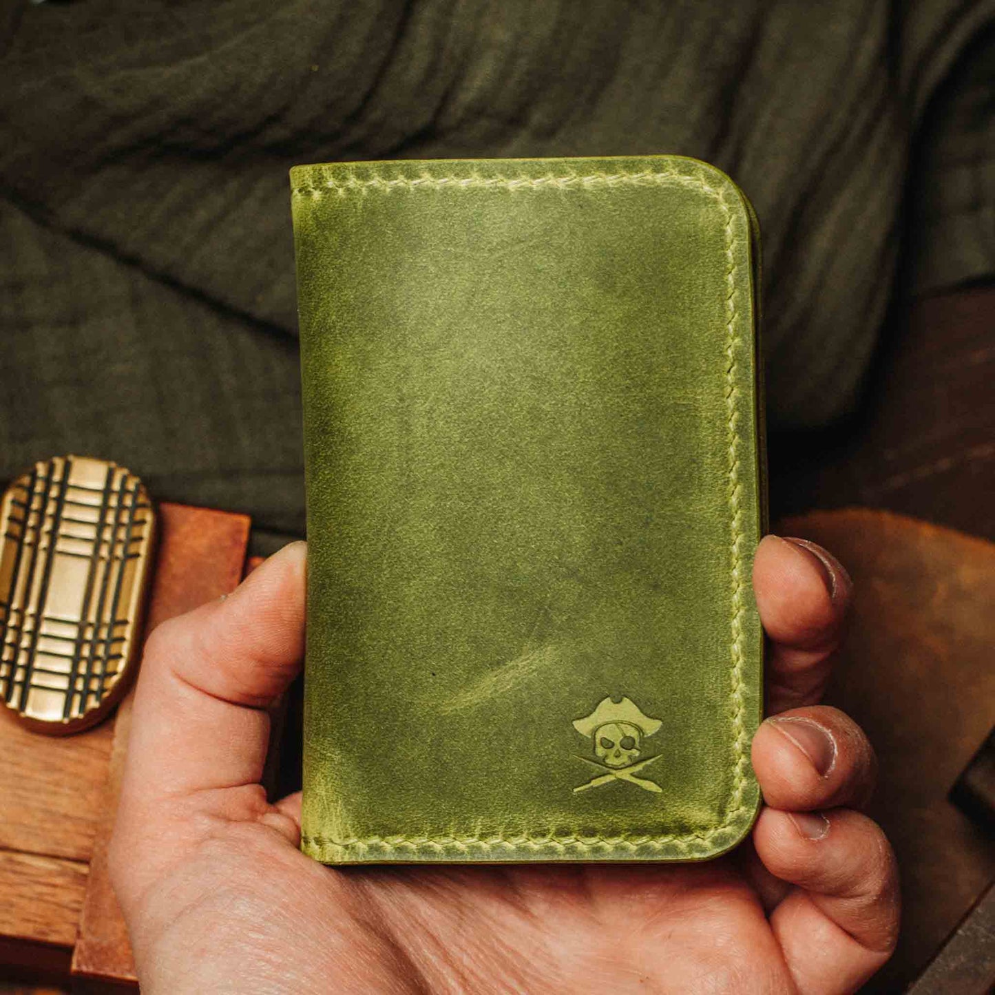 Pirate Goods Buccaneer Bifold Wallet – Slim Minimalist Leather EDC Card Holder
