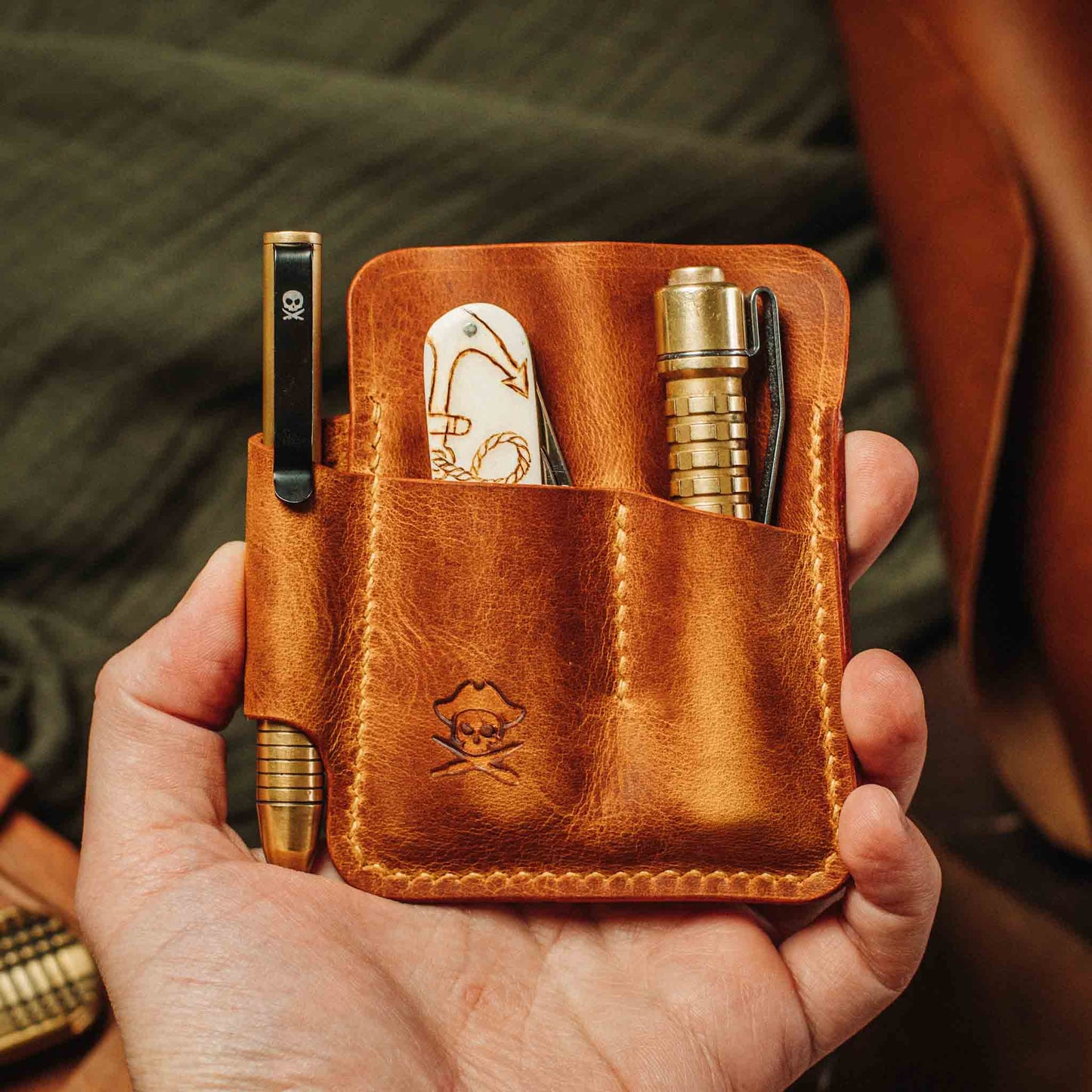 Pirate Goods First Mate Pocket Organizer – Leather EDC Pocket Carrier
