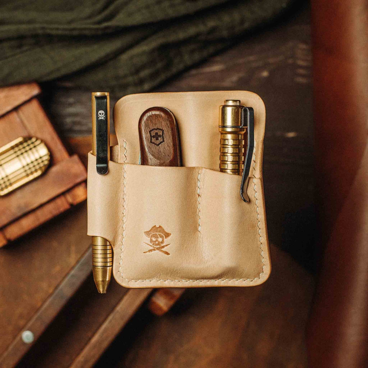 Pirate Goods First Mate Pocket Organizer – Leather EDC Pocket Carrier