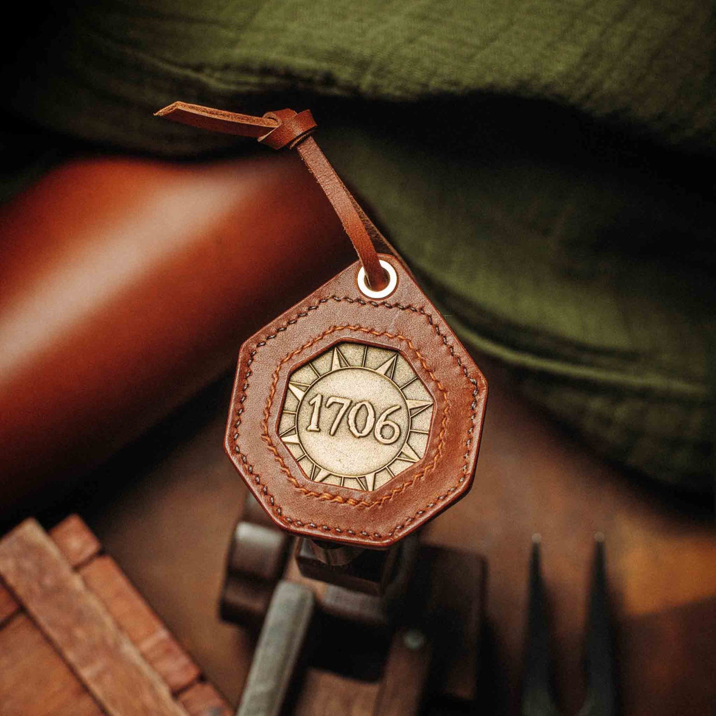 Pirate Goods Peso Pocket v4 Plus Coin Holder – Octagonal Leather Challenge Coin Case for EDC