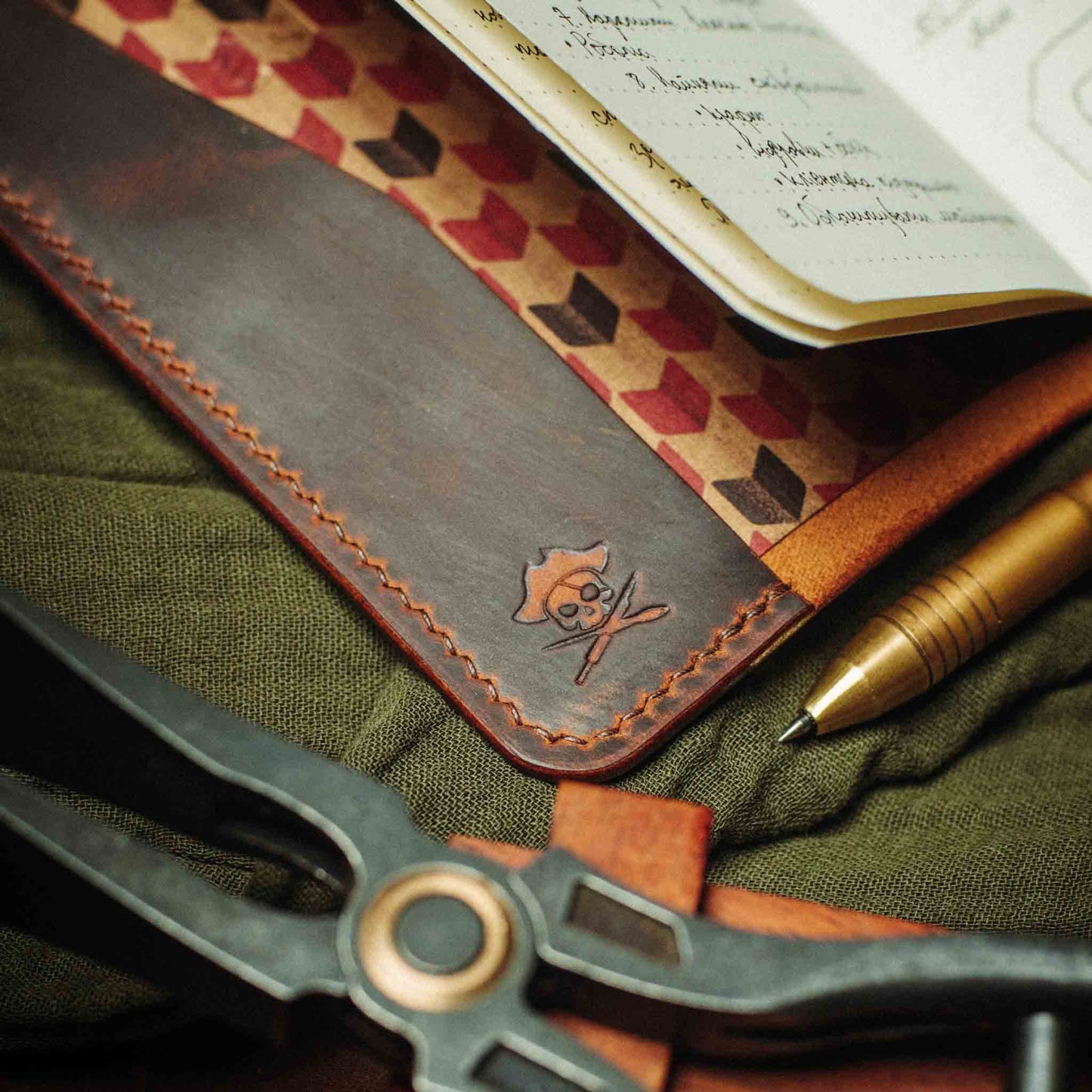 Pirate Goods Navigator Field Notes Cover – Leather EDC Journal Holder