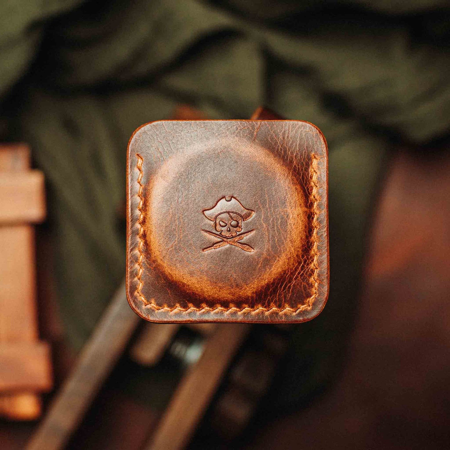 Pirate Goods Peso Pocket v3 Coin Holder – Leather Challenge Coin Case for EDC