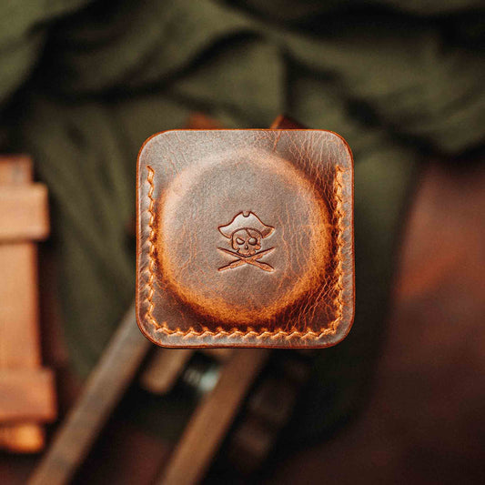 Pirate Goods Peso Pocket v3 Coin Holder – Leather Challenge Coin Case for EDC