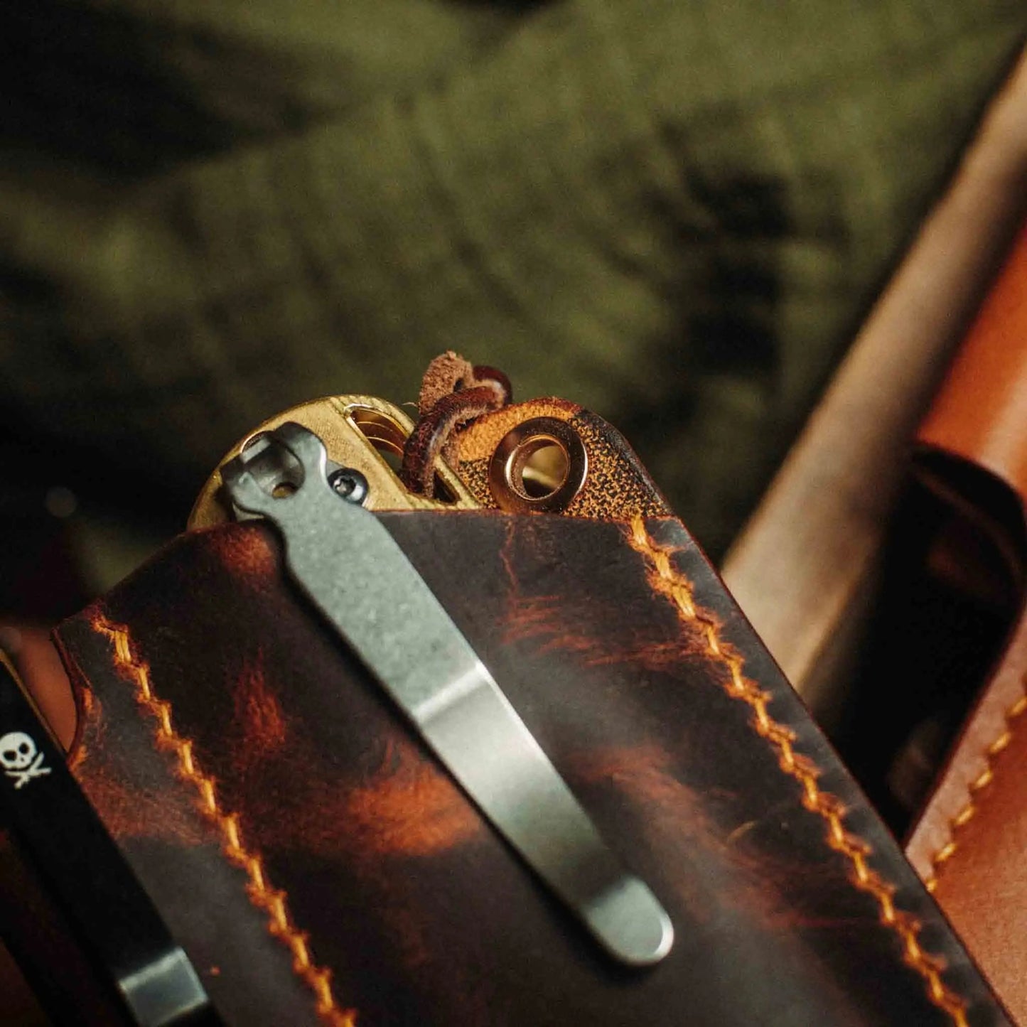 Pirate Goods Sailor v3 Knife Sleeve – Leather EDC Pocket Knife Holder