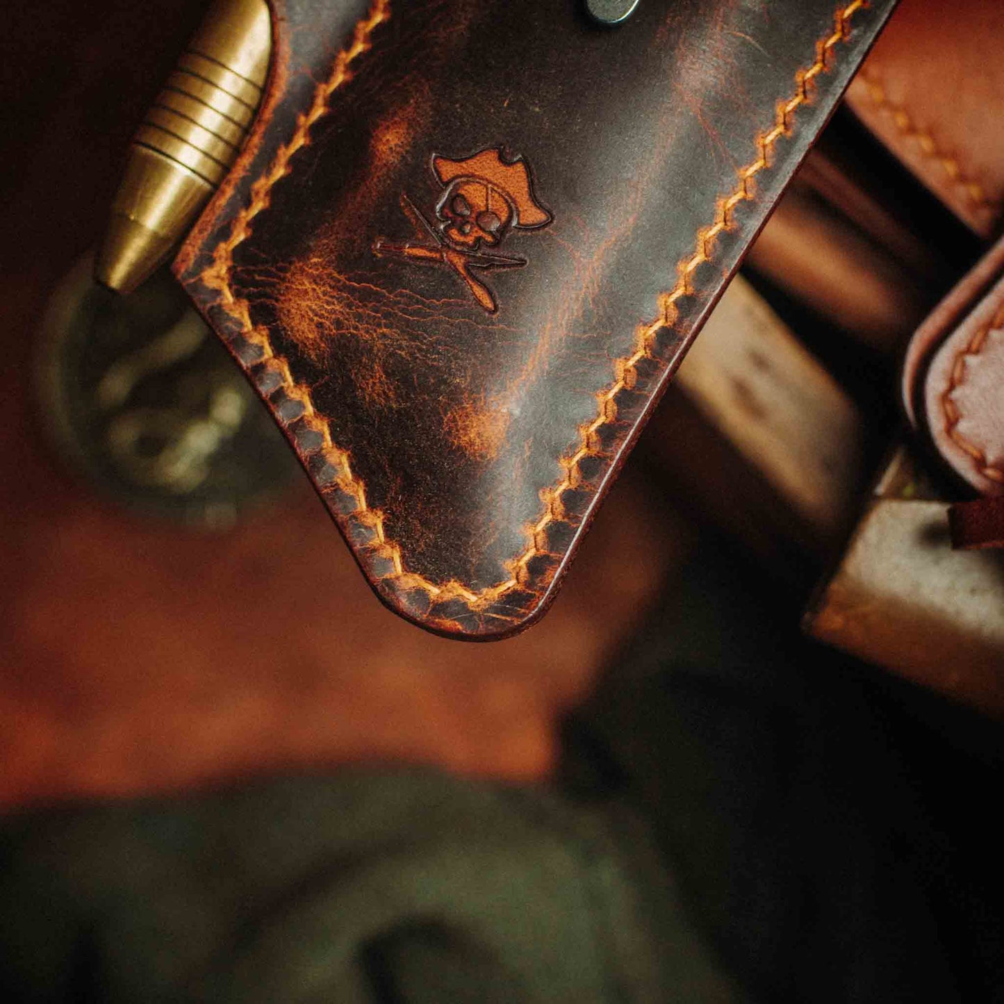 Pirate Goods Sailor v3 Knife Sleeve – Leather EDC Pocket Knife Holder