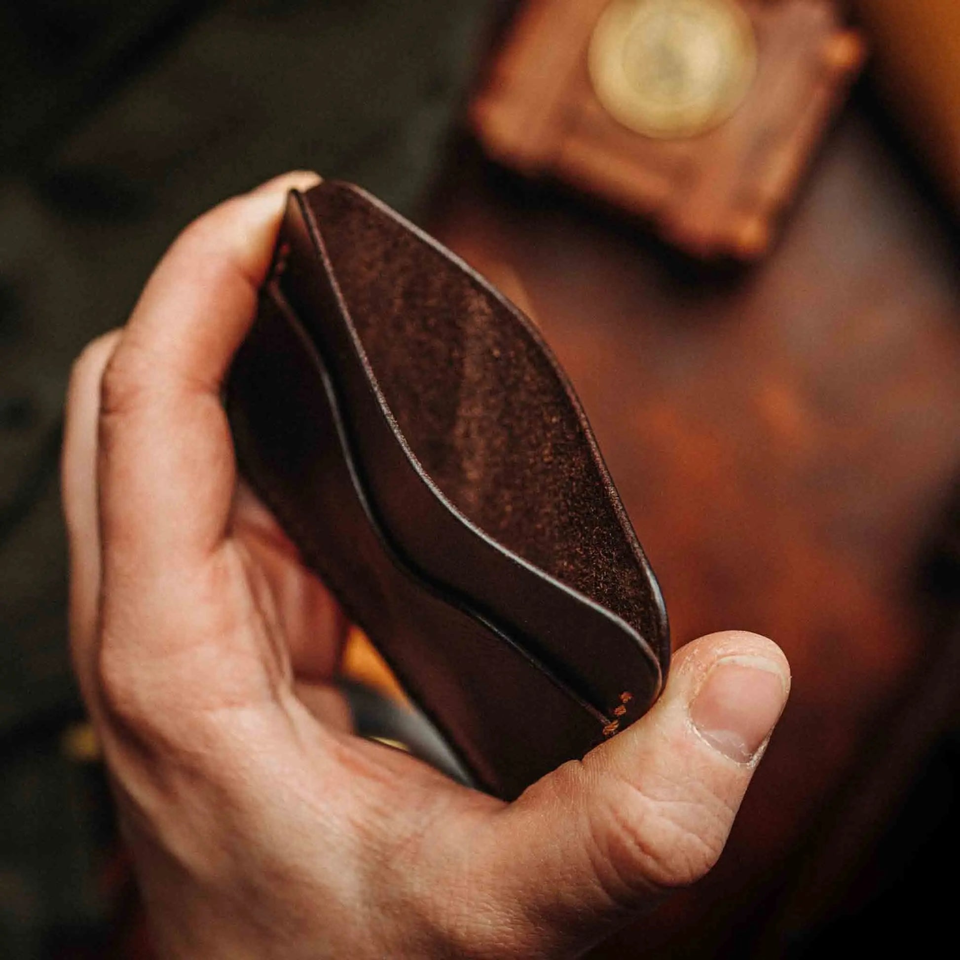 Minimalist Wallet - Drunken Boatswain v2 | Slim Leather | EDC Pirate Goods