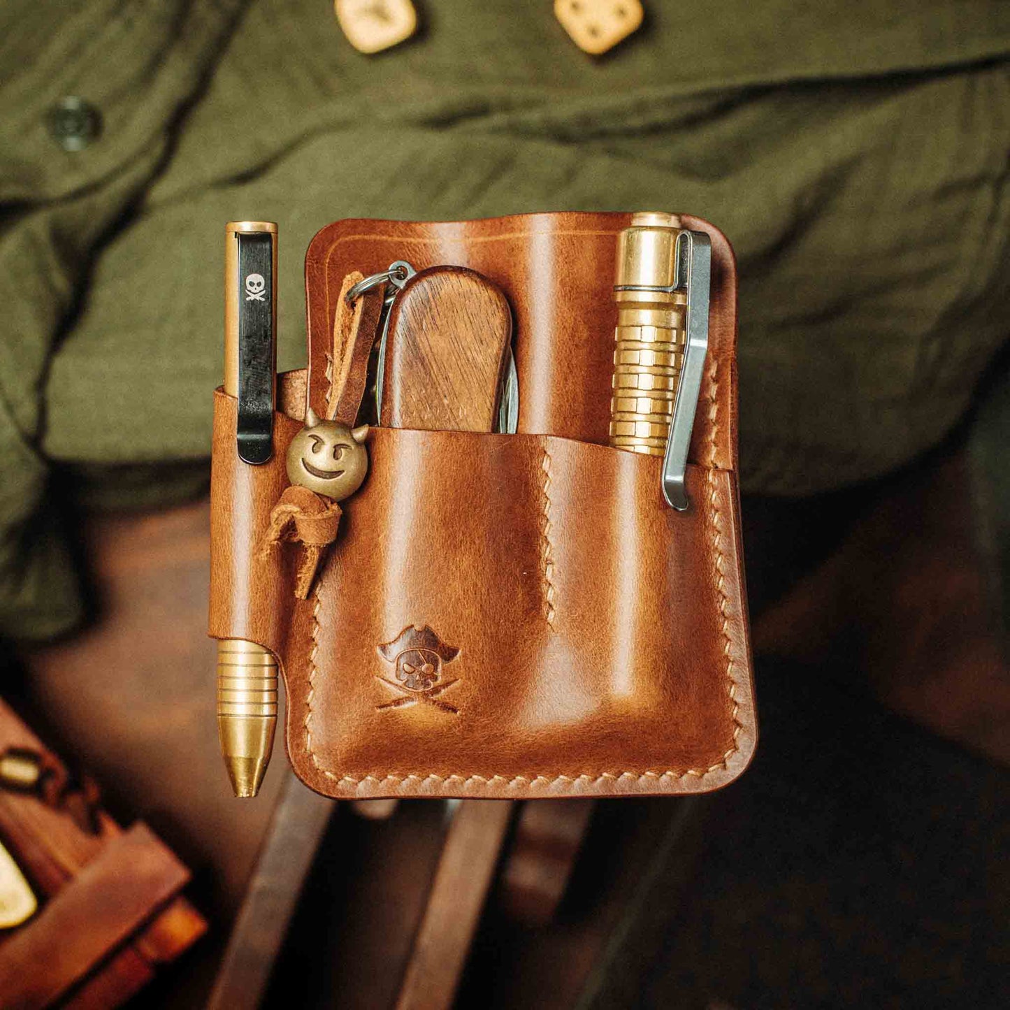 Pirate Goods First Mate Pocket Organizer – Leather EDC Pocket Carrier