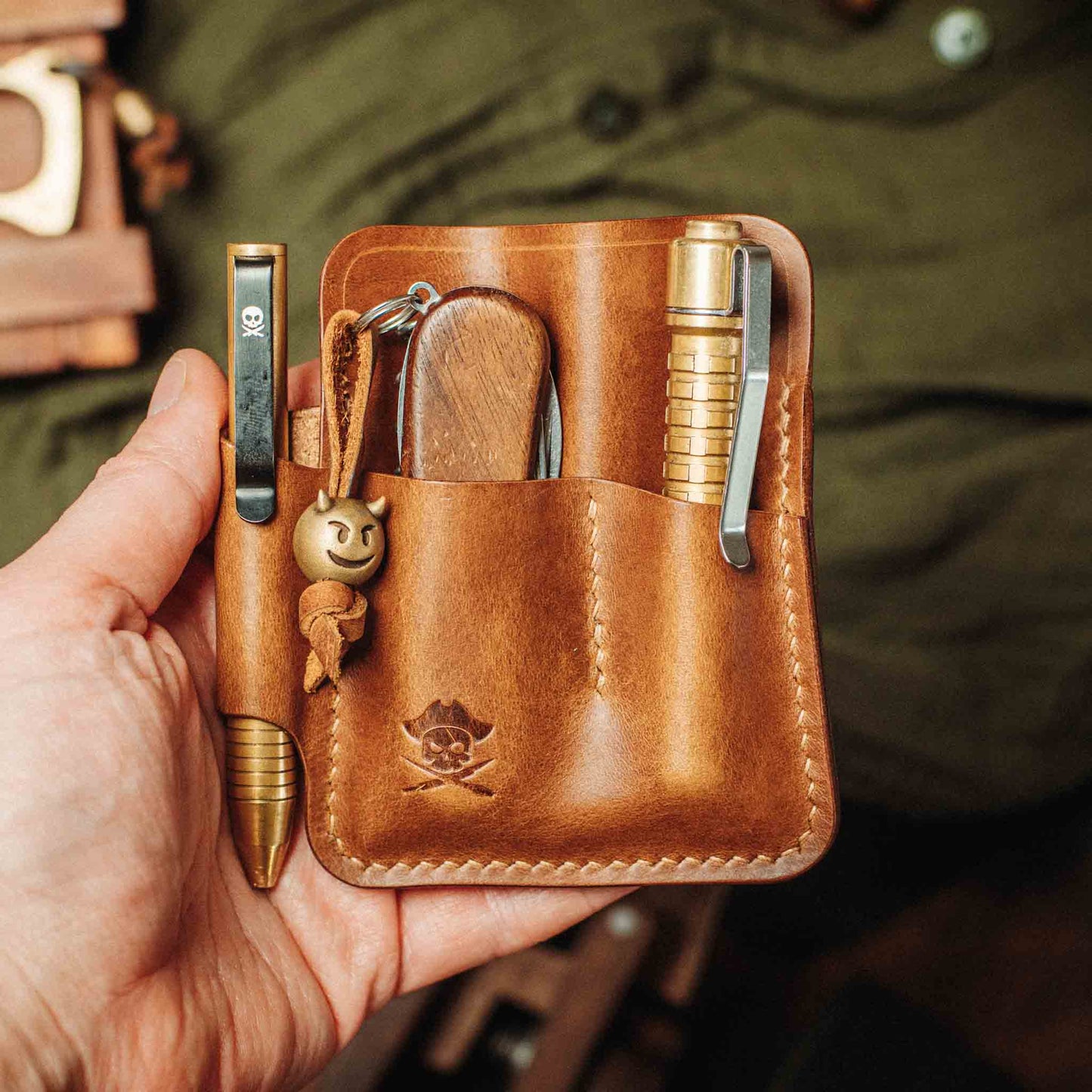 Pirate Goods First Mate Pocket Organizer – Leather EDC Pocket Carrier