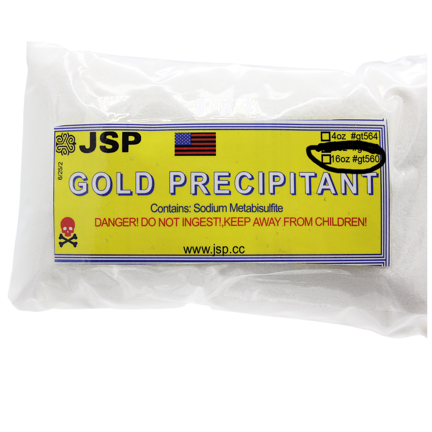 JSP Gold Precipitant 16 oz Refining Test Acid Aqua Regia Metals SMB Pyrosulfite