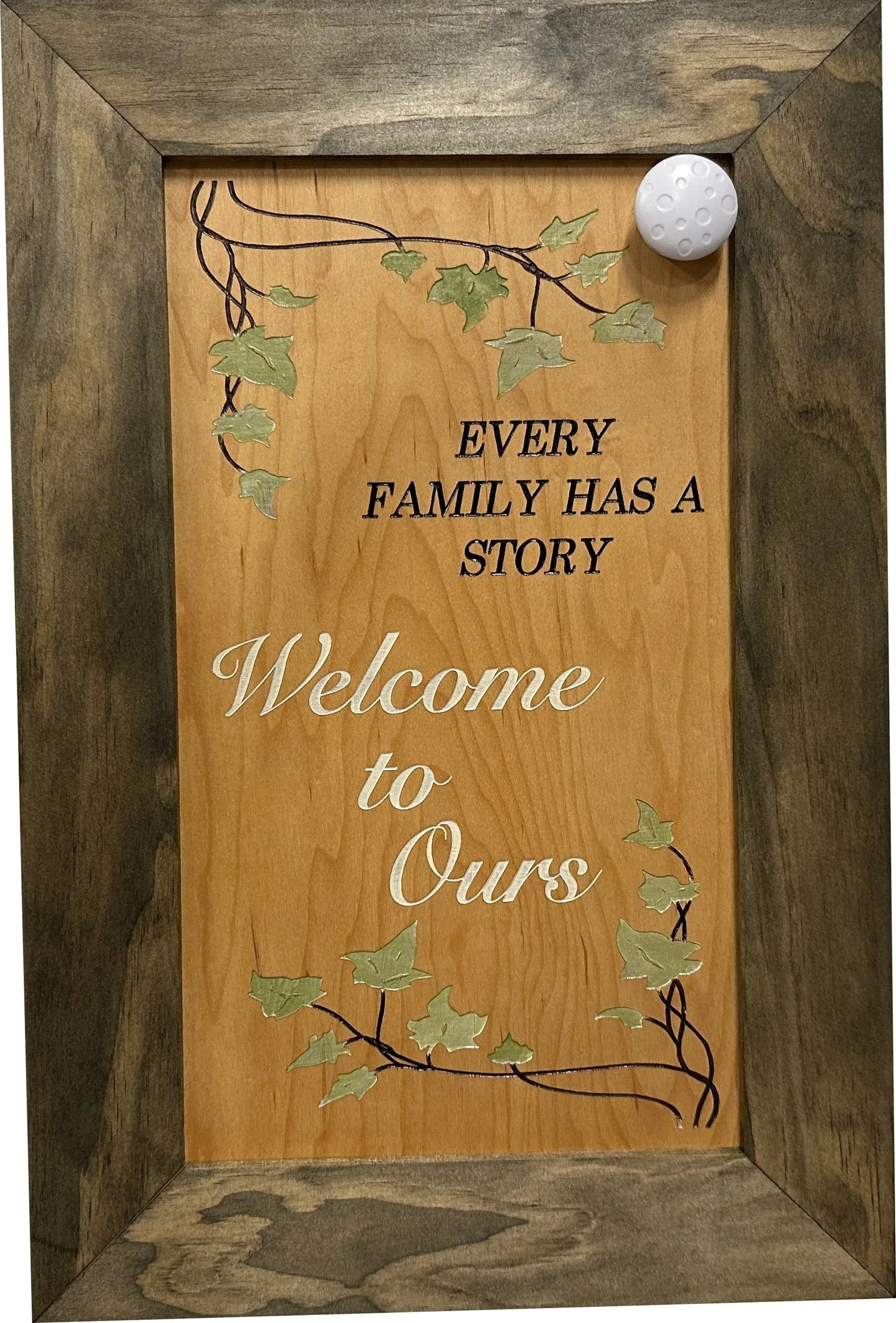 Wooden Gun Safe Wall Mountable Decoration Every Family Has a Story Welcome to Ours … Bellewood Designs
