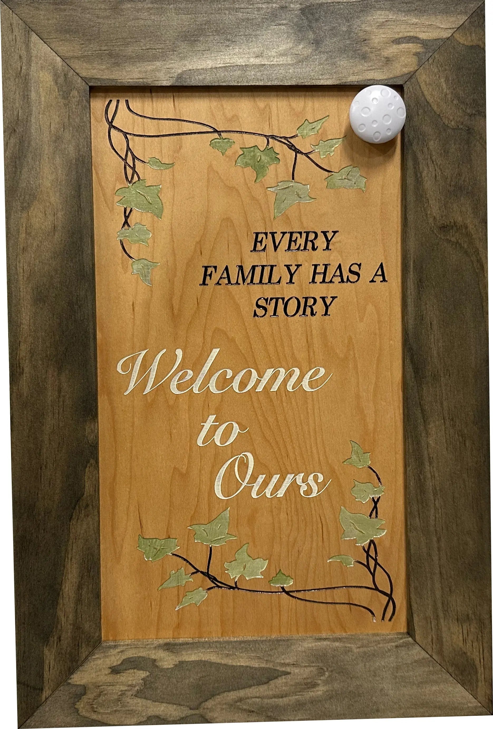 Wooden Gun Safe Wall Mountable Decoration Every Family Has a Story Welcome to Ours … Bellewood Designs