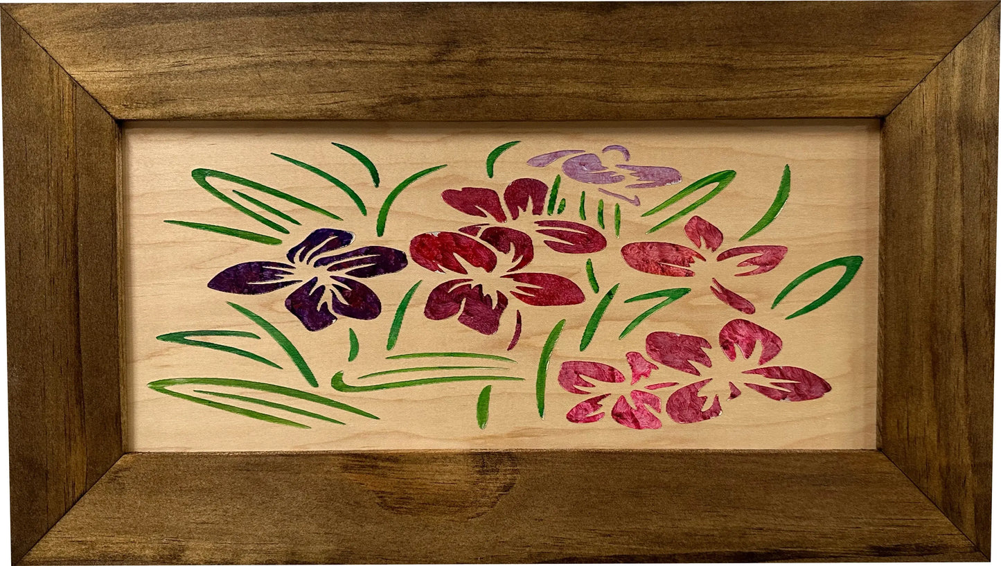 Hidden Gun Safe Just Flowers Wall Decoration - Wood Gun Cabinet To Securely Store Your Gun In Plain Sight by Bellewood Designs Bellewood Designs
